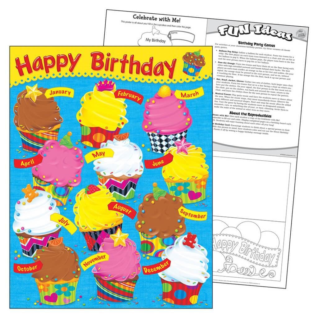 Birthday Bake Shop Cupcake Chart 