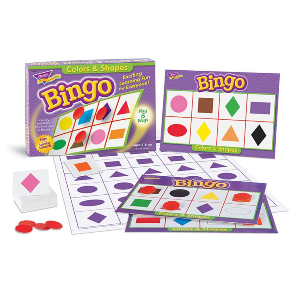 Colors &amp; Shapes Bingo Game 