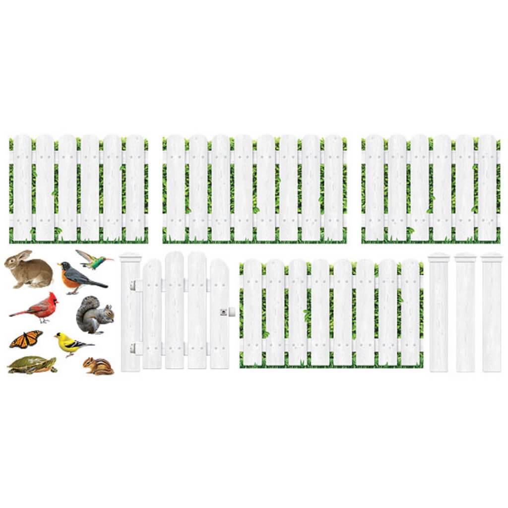 Picket Fence Bulletin White 