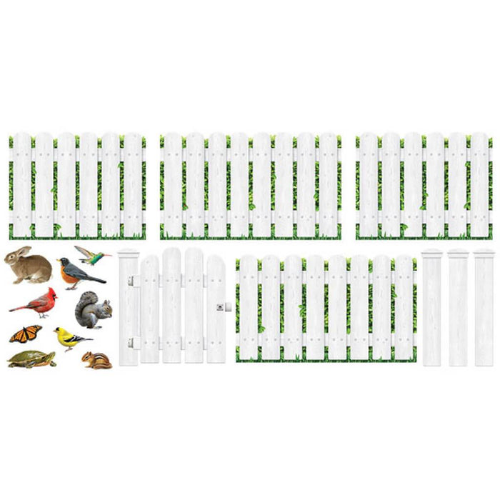 Picket Fence Bulletin White 