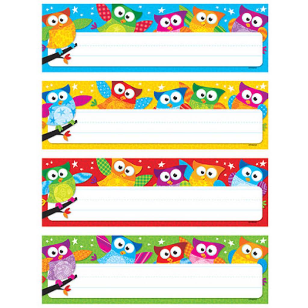 Owl-Star Name Plates Variety Pack 