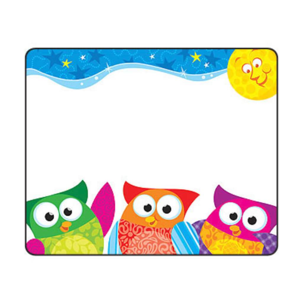 Owl-Star Name Tags 