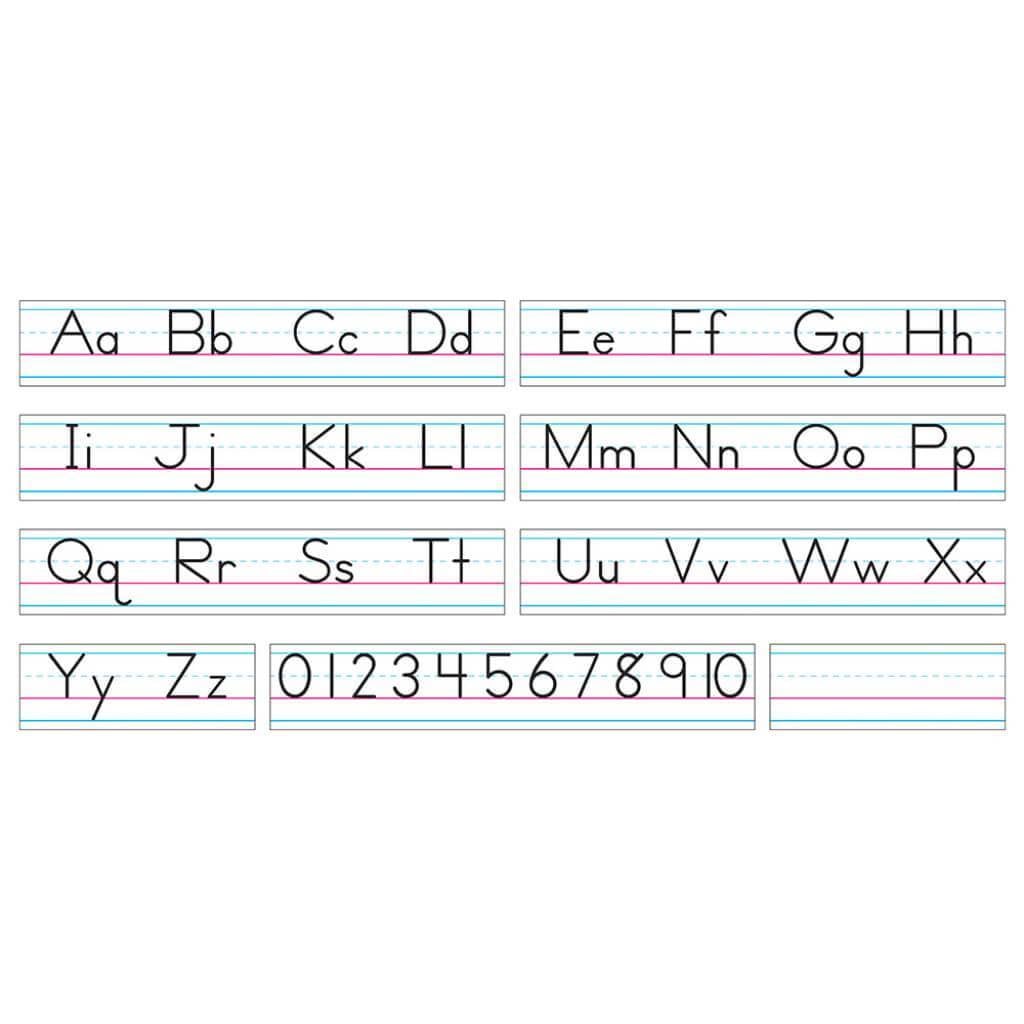 Basic Alphabet Z-B Manuscript 