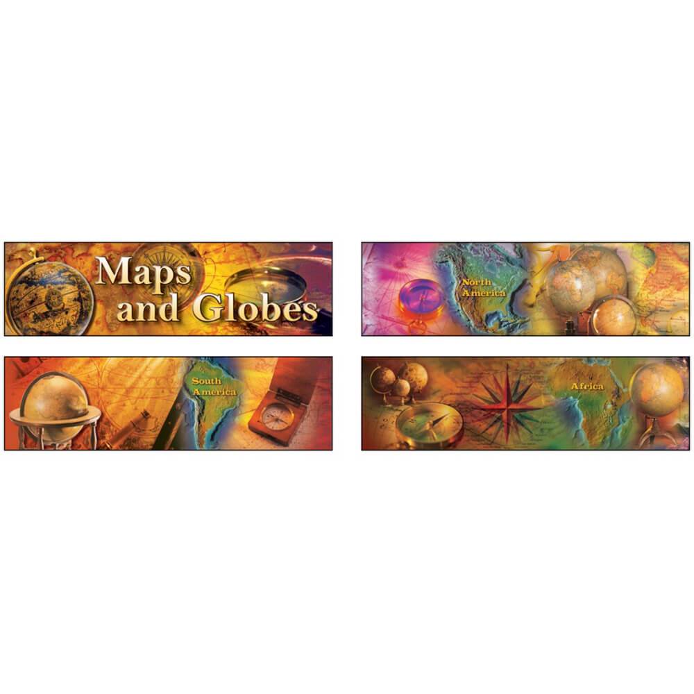 Maps And Globes Mini Bulletin Board Set 