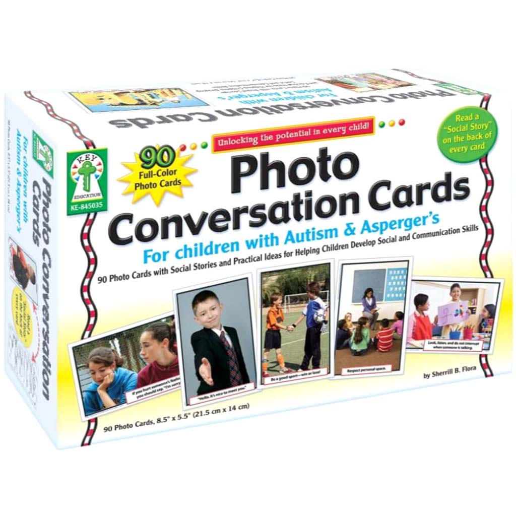 Photo Conversation Cards For Children With Autism And Asperger’s Learning Cards 