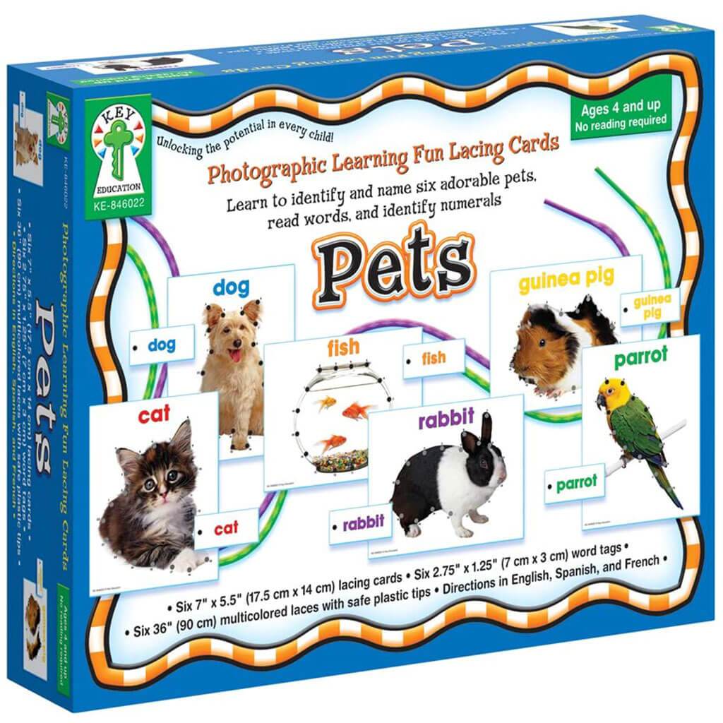 Manipulative Lacing Card Pets