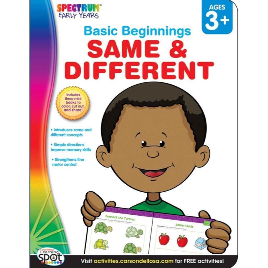 Basic Beginnings Same &amp; Different Activity Book Grade Pk 