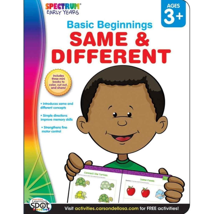 Basic Beginnings Same & Different Activity Book Grade Pk 