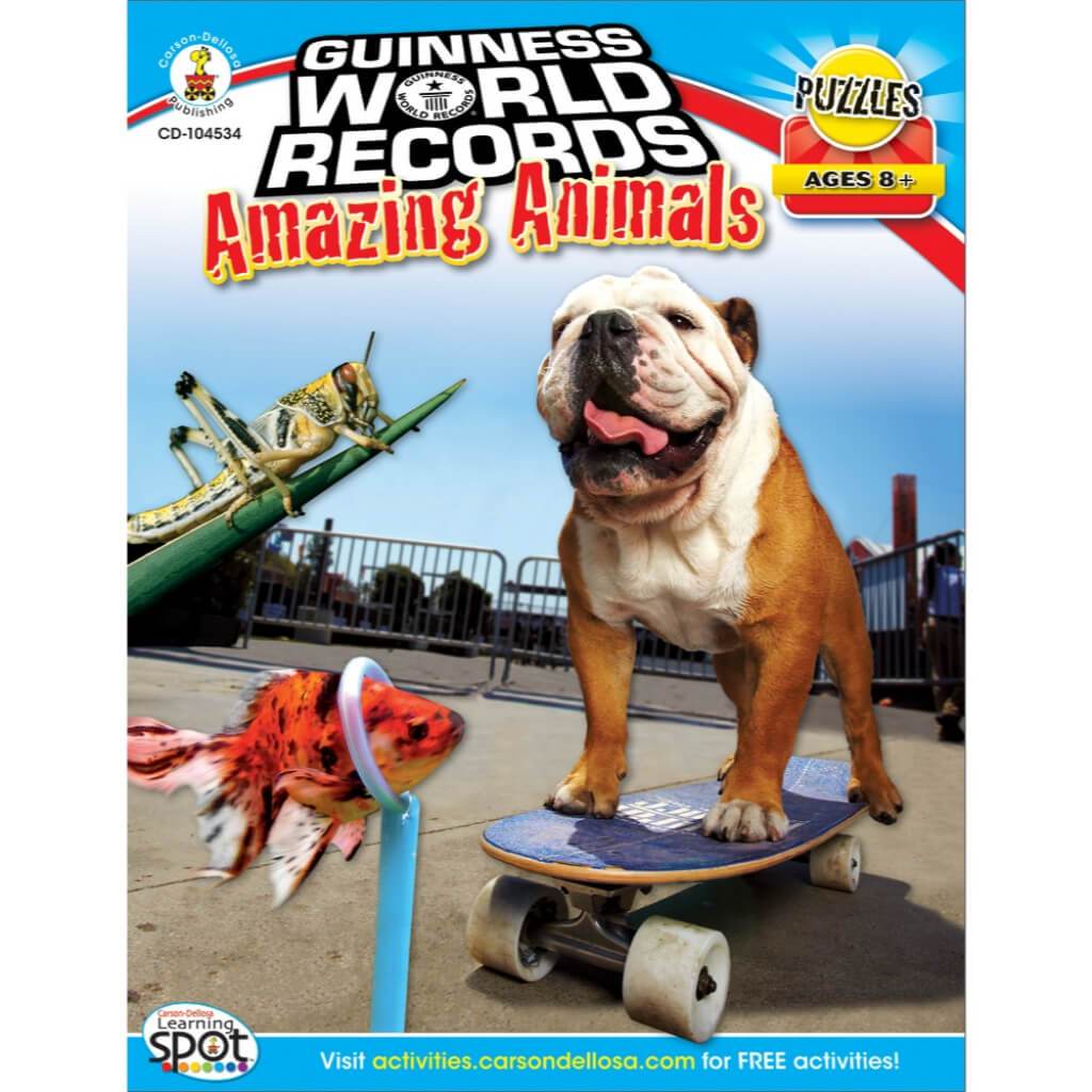 Amazing Animals Puzzle Workbook Ages 8+