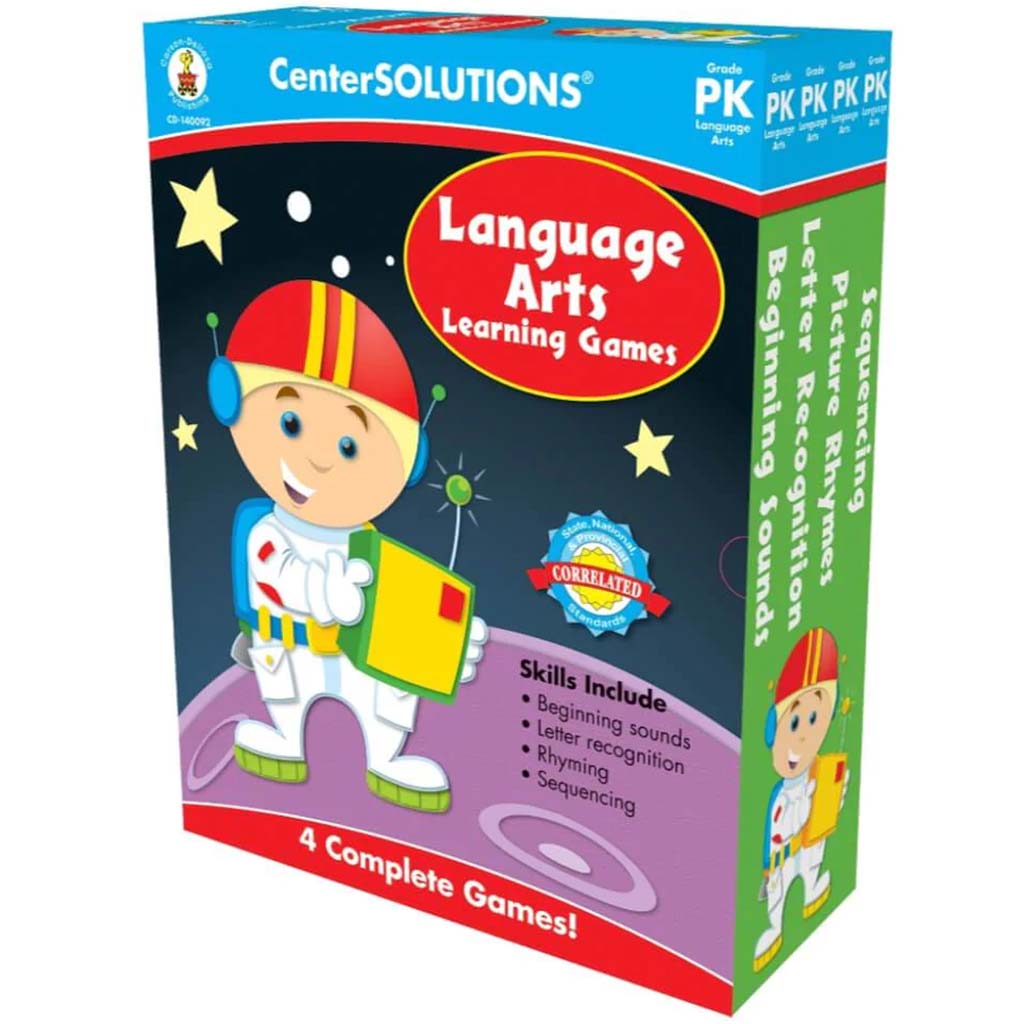 Language Arts Learning Board Games 