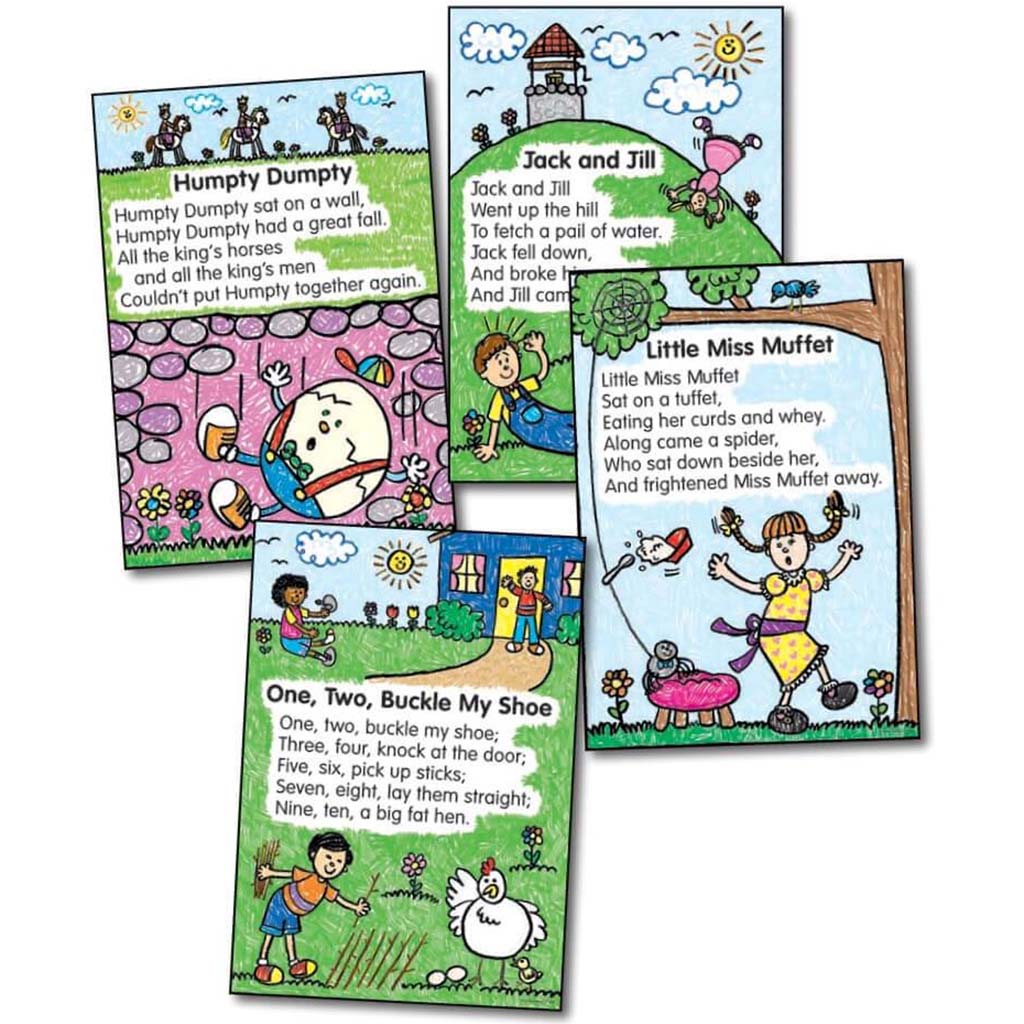 Nursery Rhymes Kid Drawn Bulletin Board Set 