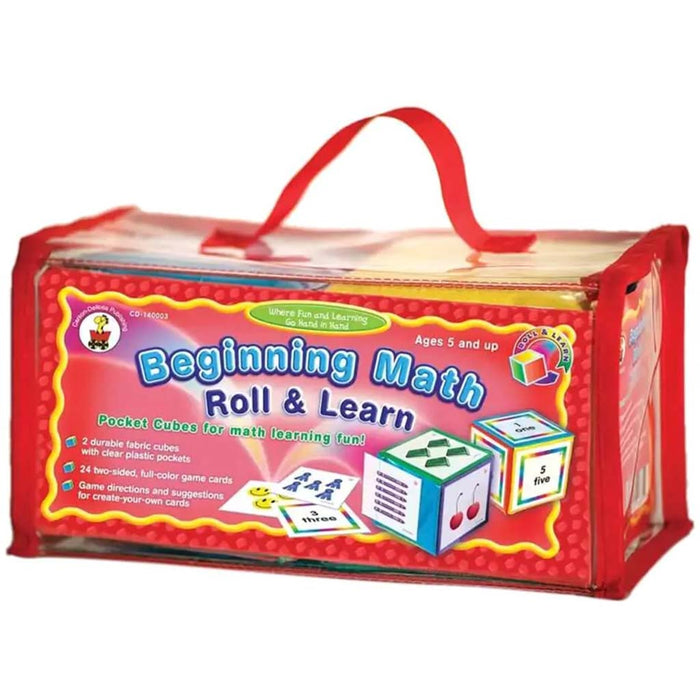 Beginning Math Roll & Learn Pocket Cubes Manipulative 