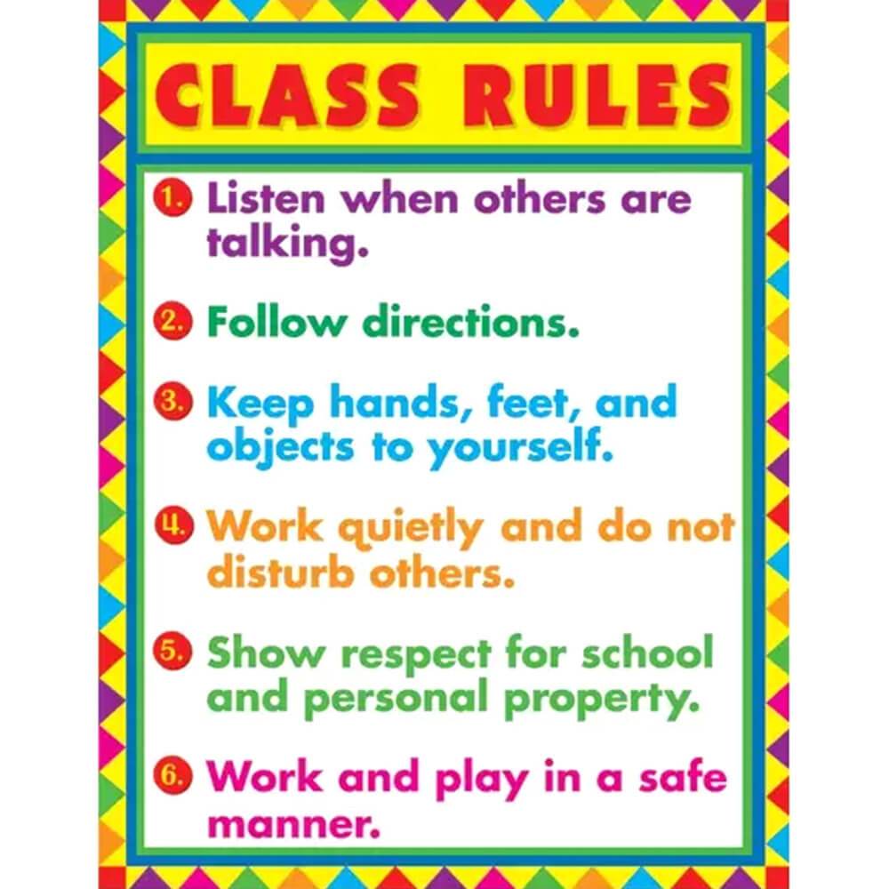 Classroom Rules Chart 