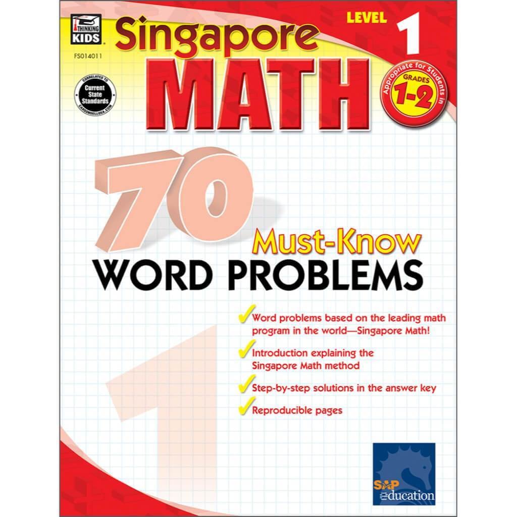 70 Must-Know Word Problems Workbook Grade 1-2 