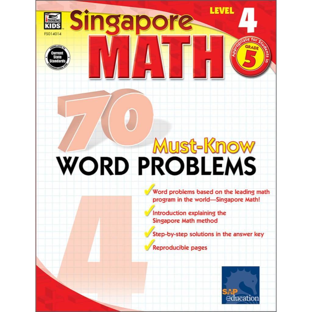 70 Must-Know Word Problems Workbook Grade 5 