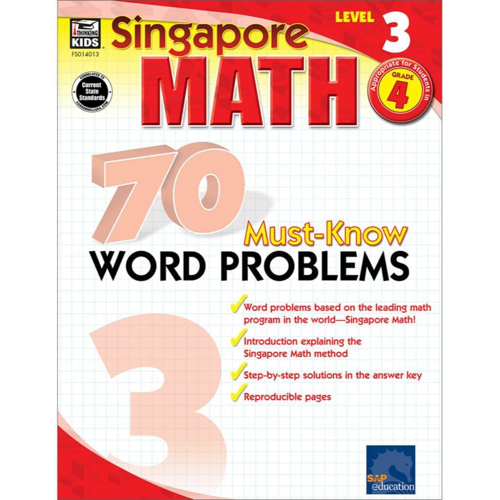 70 Must-Know Word Problems Workbook Grade 4 