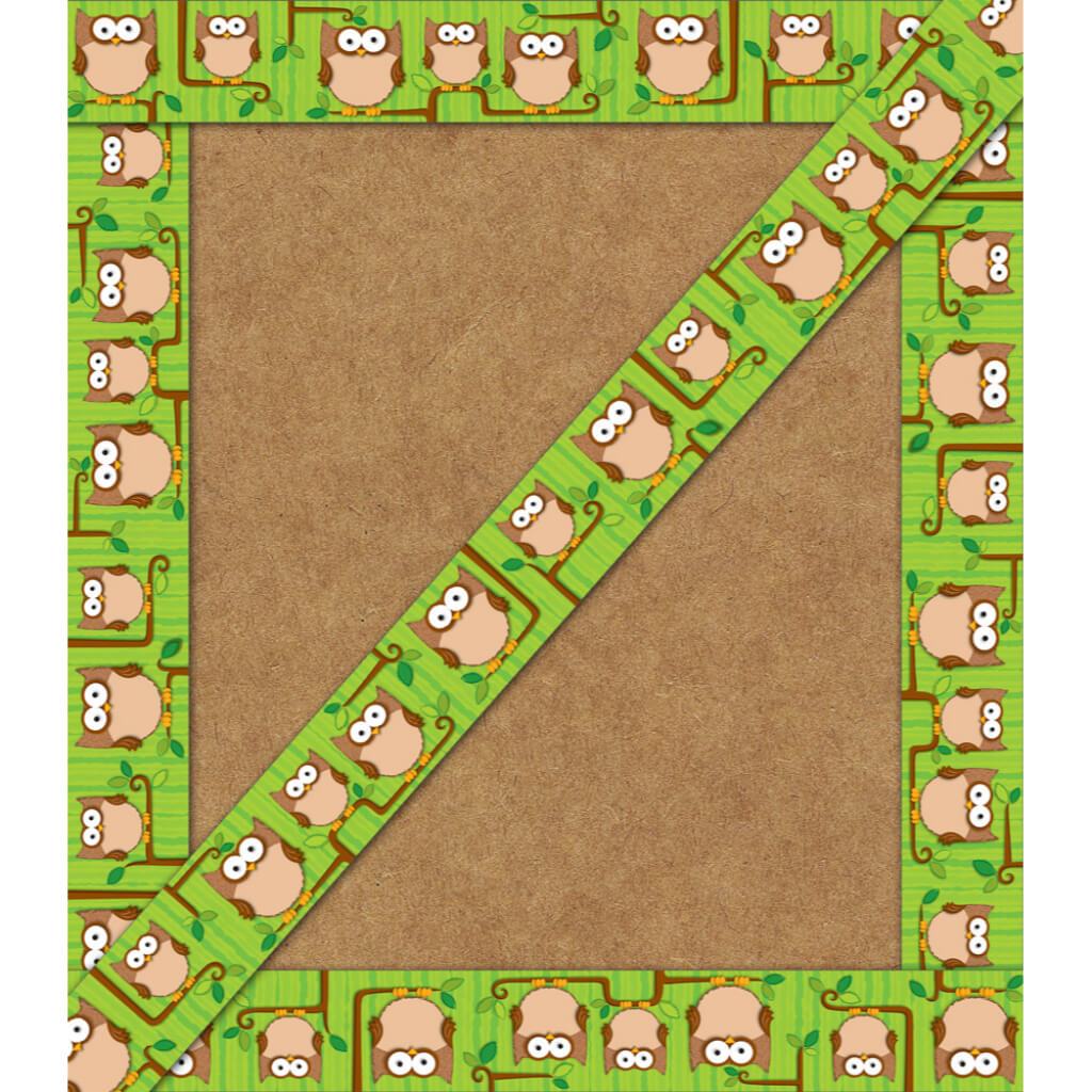 Woodland Owls Straight Borders 