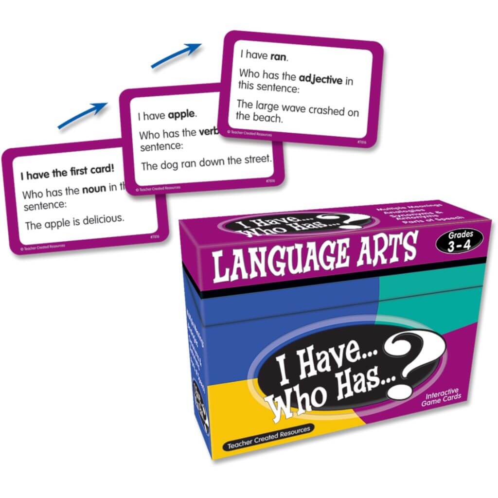 I Have.Who Has Language Arts Game Gr 3-4