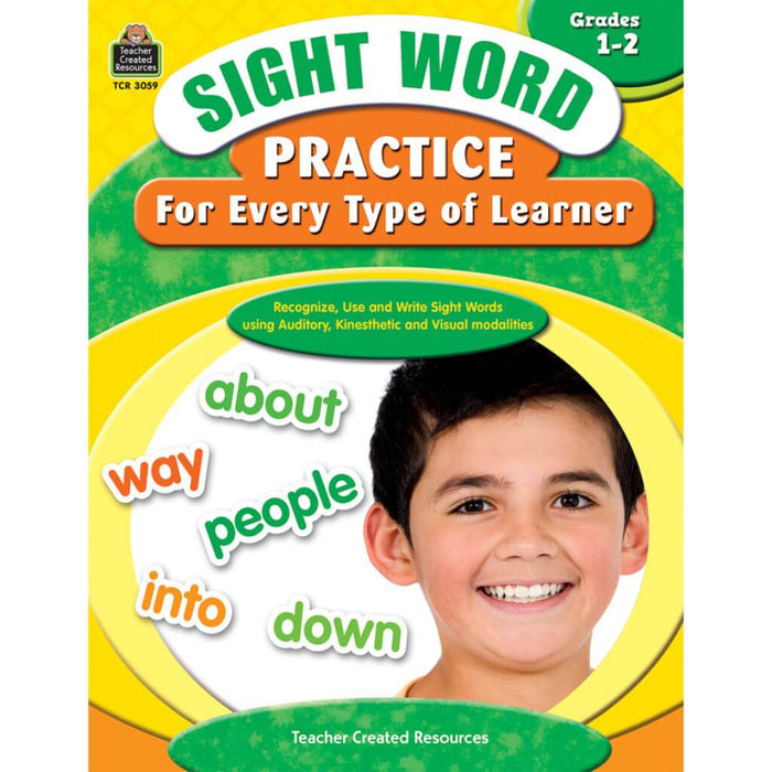 Sight Word Practice For Every Type Of Learner Book Grade 1-2 