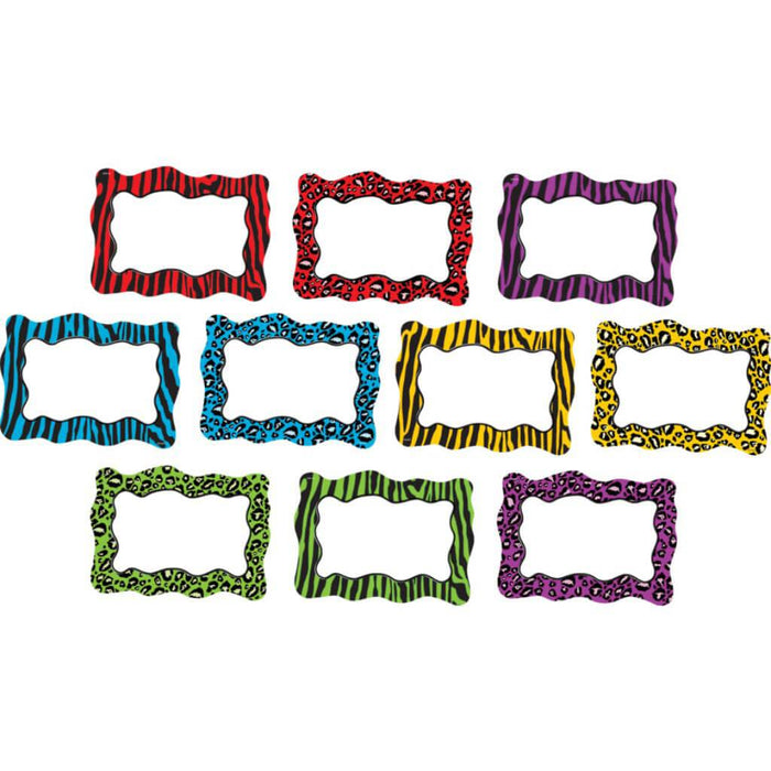 Colorful Animal Print Blank Cards Accents 