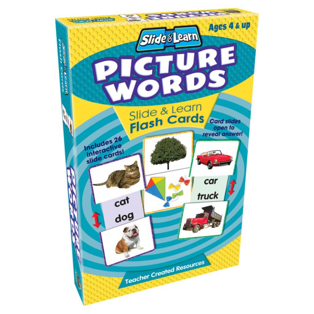 Flash Card Slide &amp; Learn Picture Words