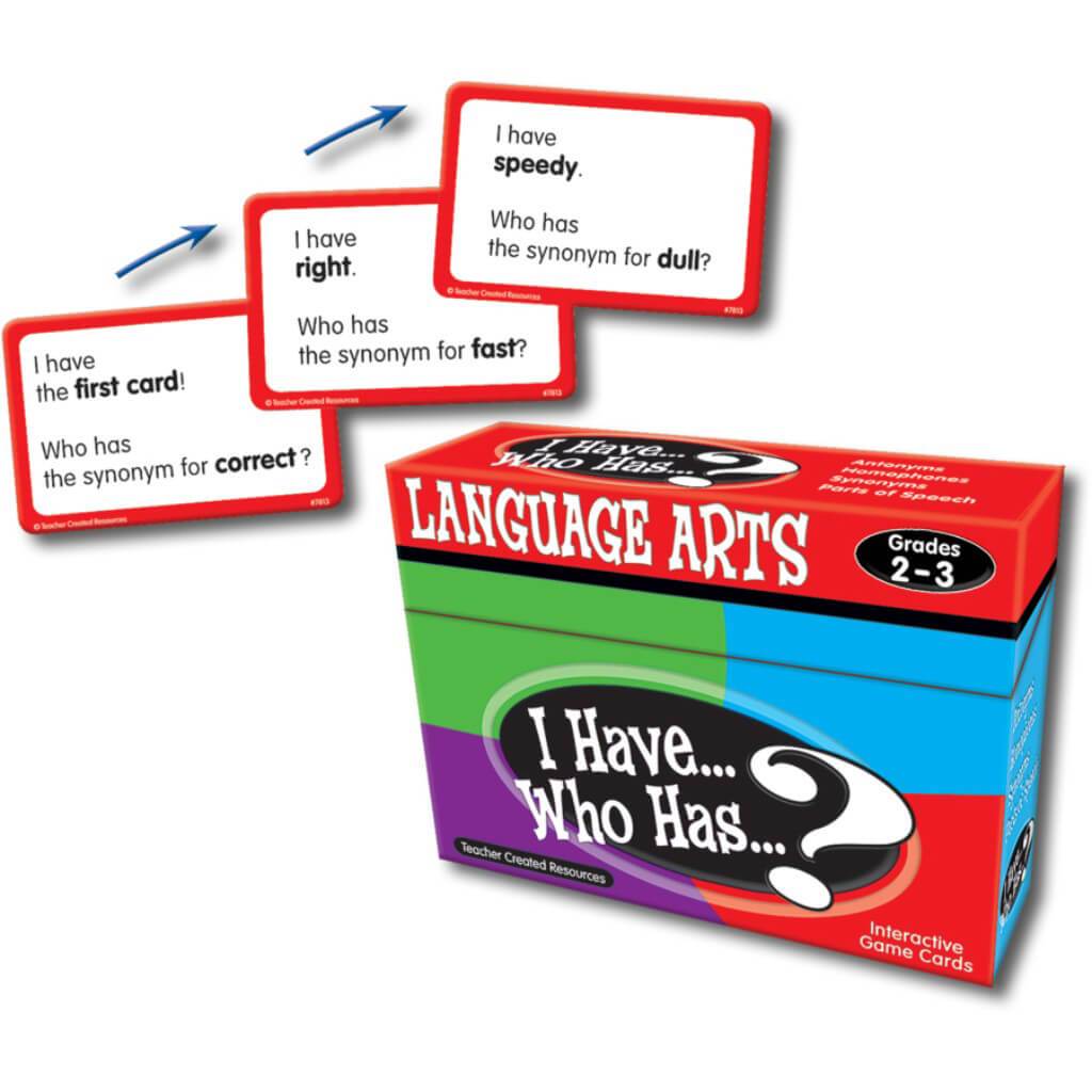 I Have Who Has Language Arts Game Grade 2-3 