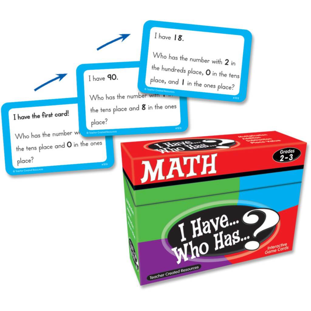 I Have,Who Has Math Game Grade 2-3 
