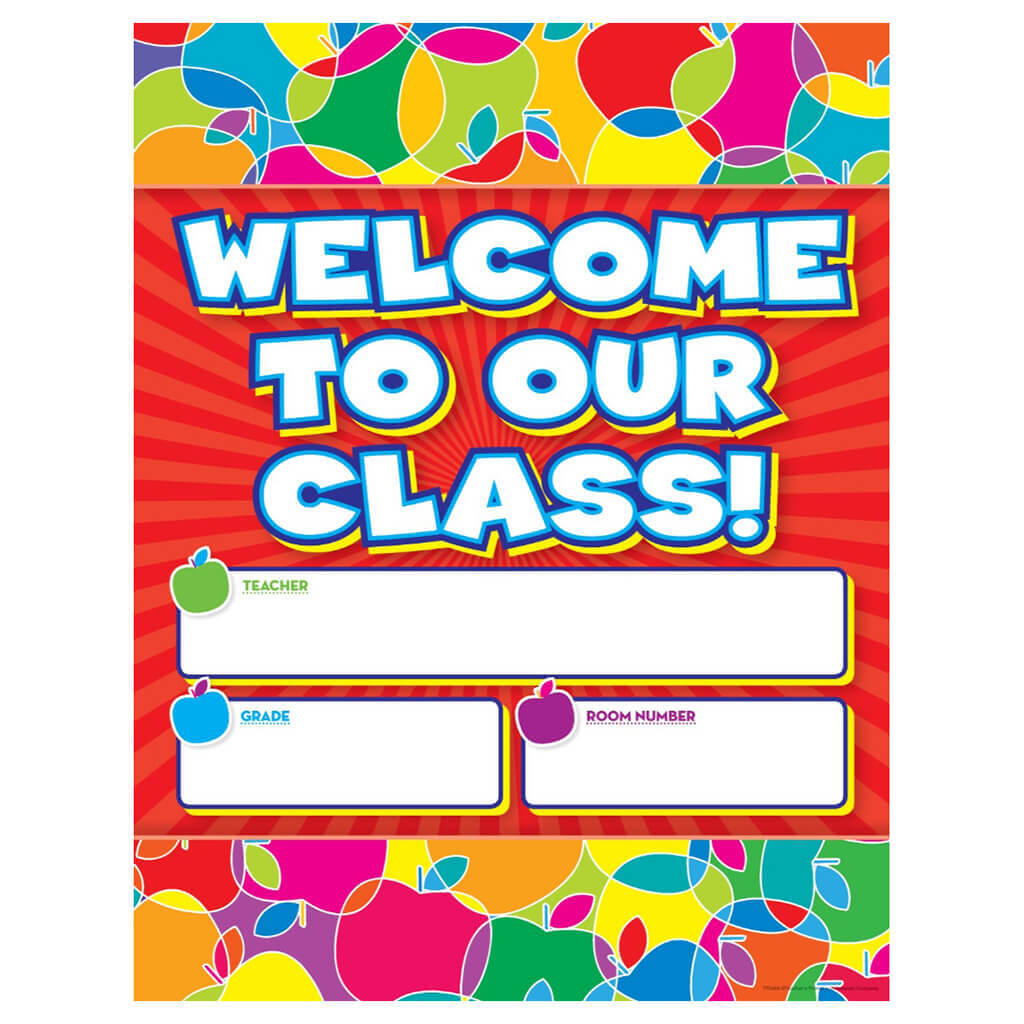 Graphic Apples Welcome Chart