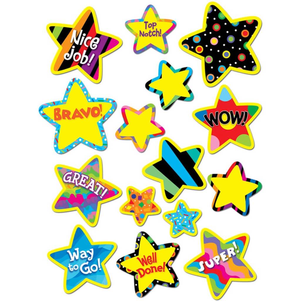 Sticker Star Bright Poppin Patterns 