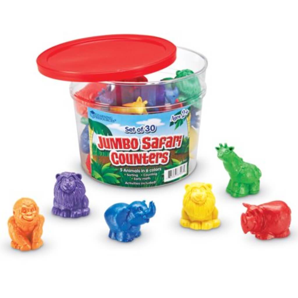 Jumbo Safari Counters Set Of 3