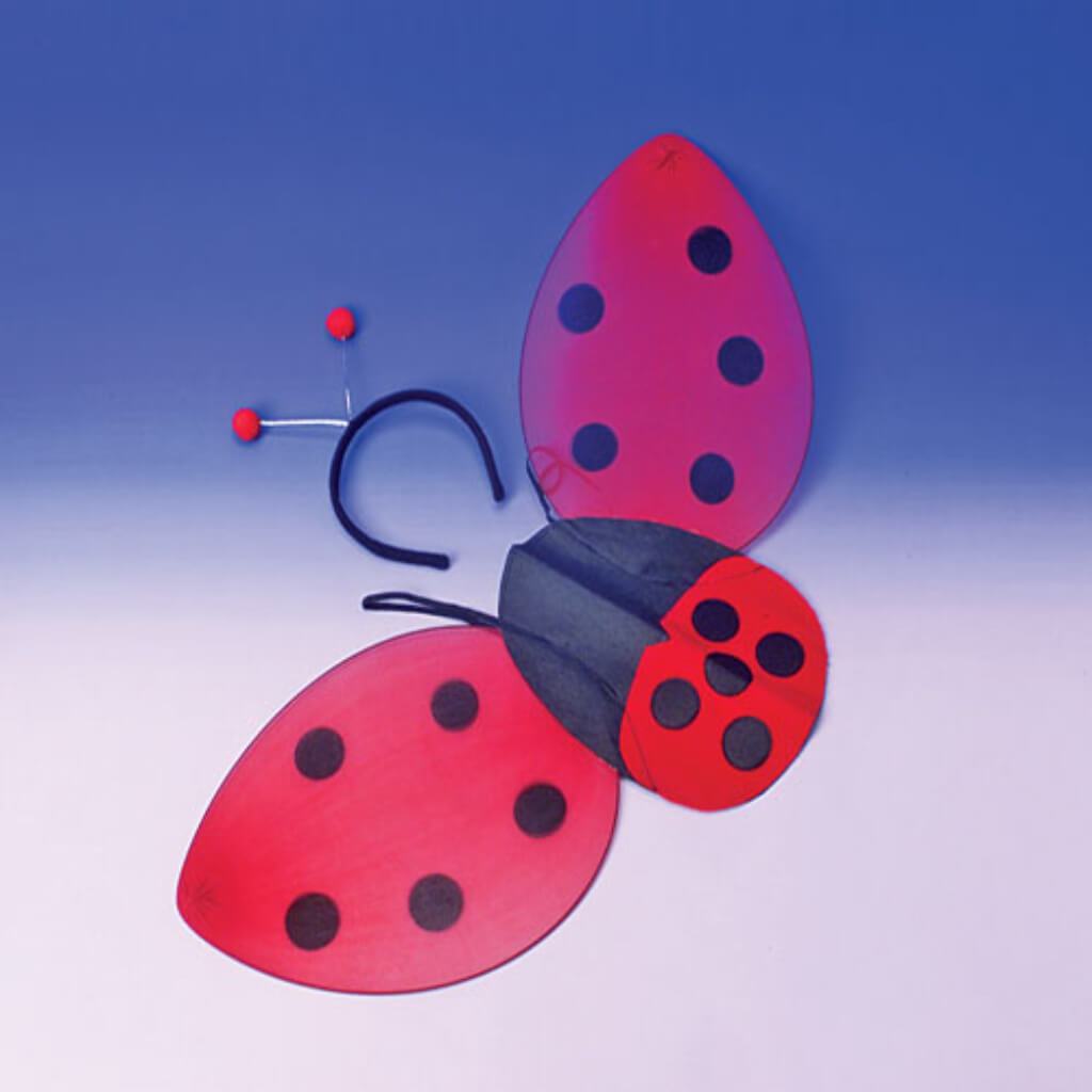 Lady Bug Wings &amp; Antenna Costume Set 