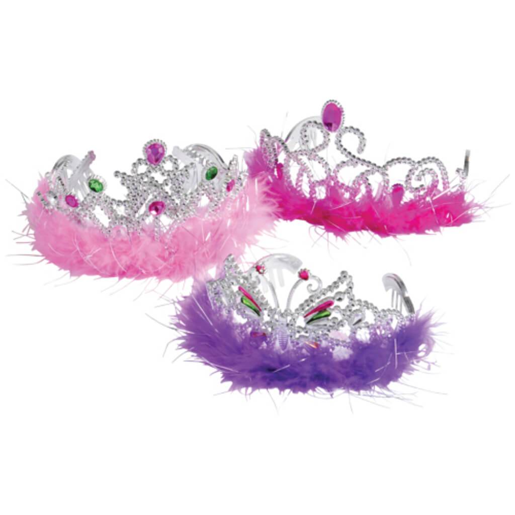 Feather Boa Princess Tiaras 