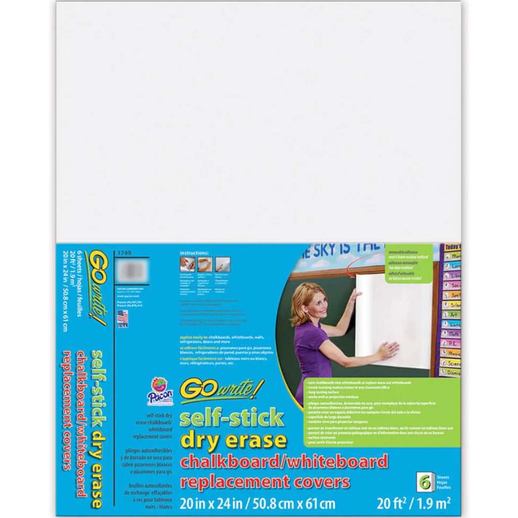 Dry Erase Replacement Board Covers Self-Adhesive