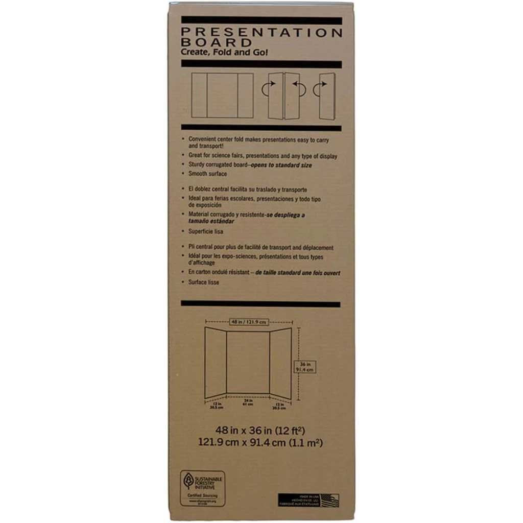 Presentation Board Extra Fold 48in x 36in White