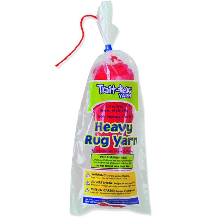 Heavy Rug Yarn 60yds Red