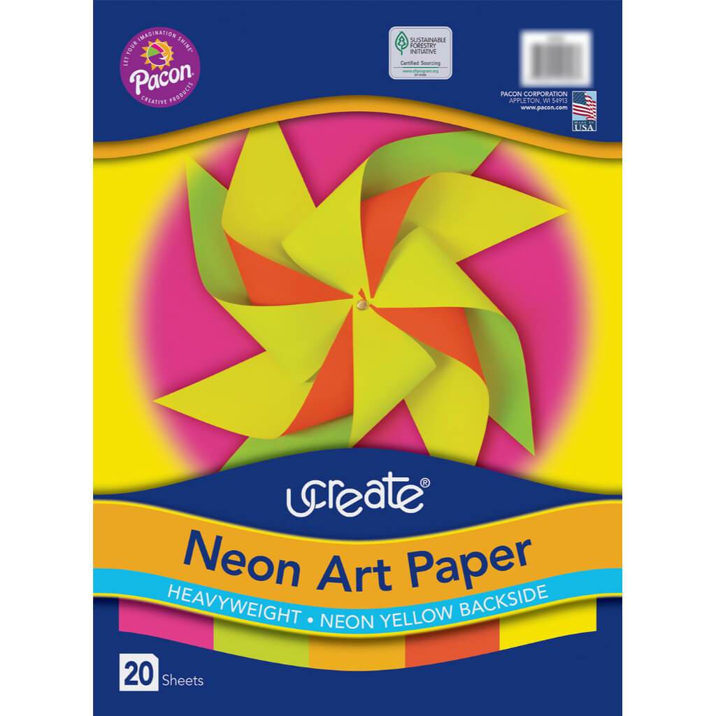 Construction Paper Neon Assorted