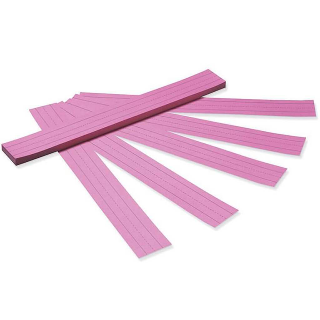 Sentence Strips Pink