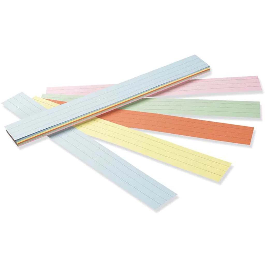 Sentence Strips 24 x 3 Assorted Colors 100/Pack