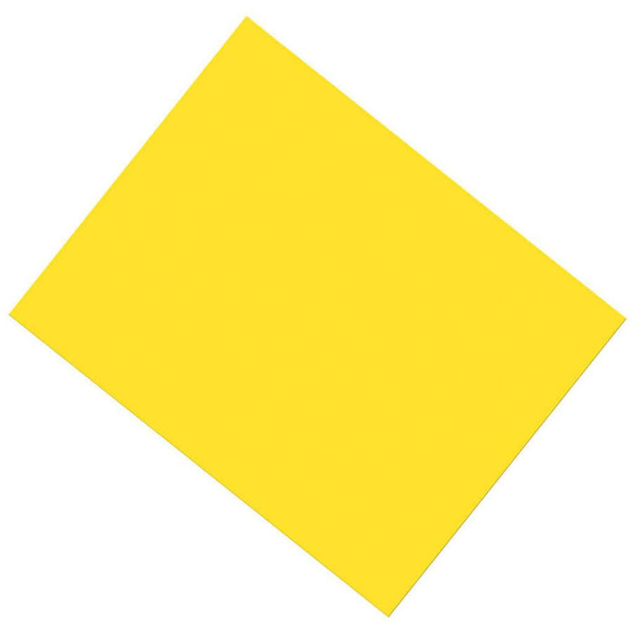 Ucreate Coated Poster Board 22in x 28in Yellow