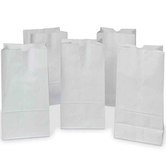 Rainbow Kraft Bags 7in x 14in White