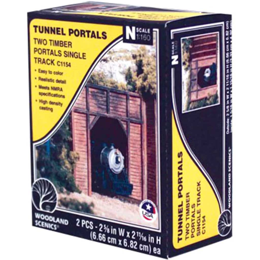 Tunnel Timber Single Portal - N Scale 