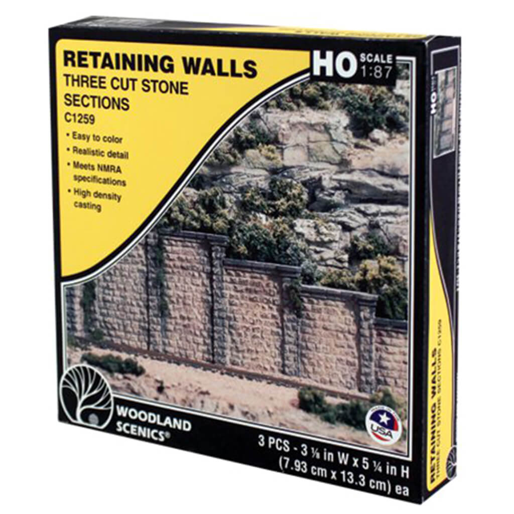 Woodland Scenics Cut Stone Retaining Wall