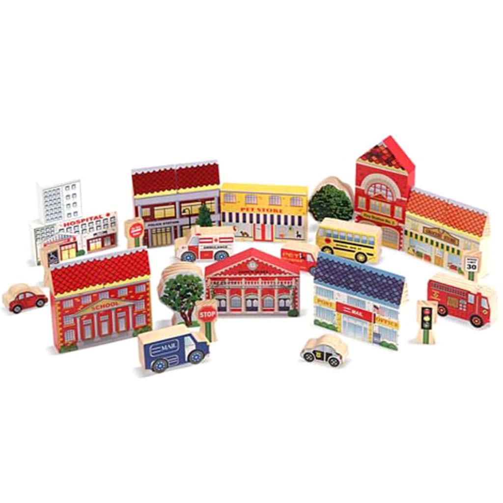 Town Blocks Play Set 