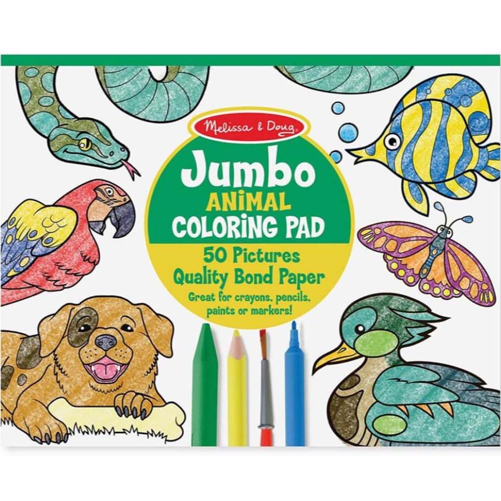 JUMBO COLORING PAD- ANIMAL 