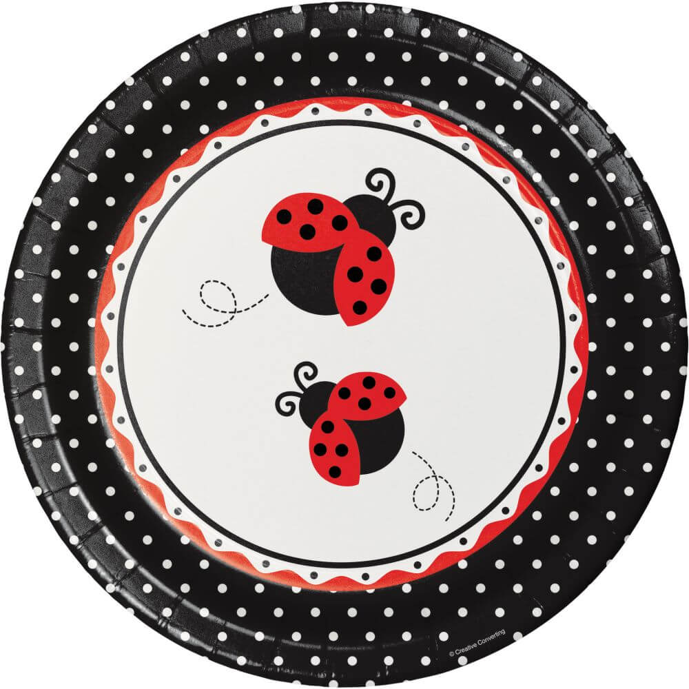 Ladybug Fancy, Dinner Plates Round 10in 