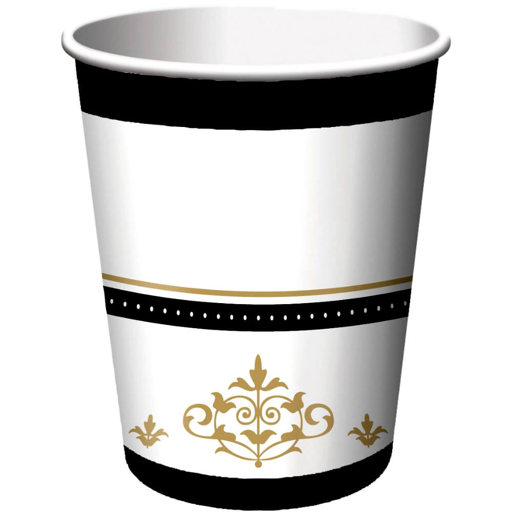 Stafford Gold, Paper Cups 8ct 9oz 