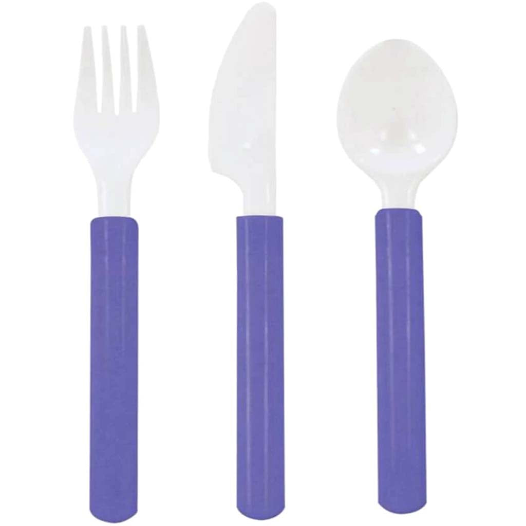 Cutlery Duo 24ct, Purple 