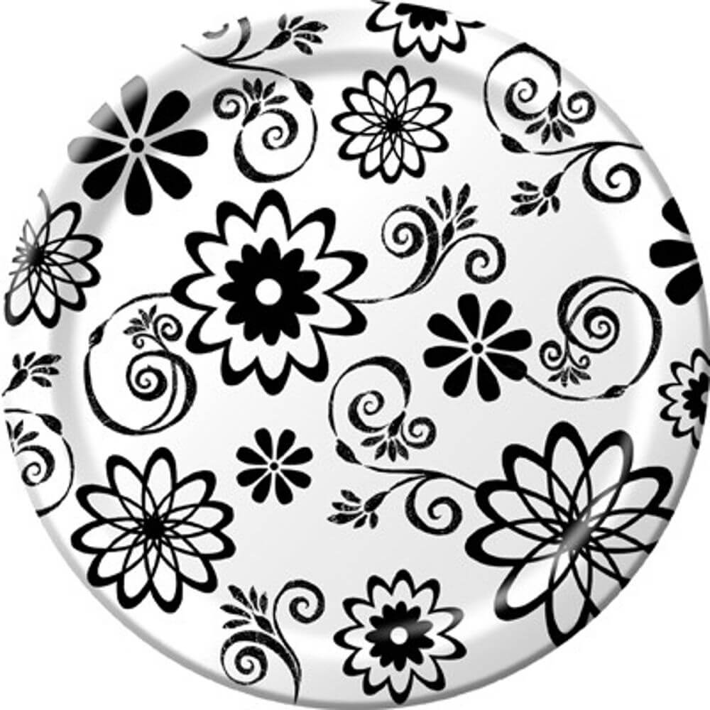 Cosmic Flowers, Paper Dinner Plate 8ct 10in 