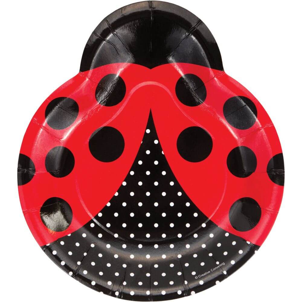 Shaped Plates 9in, Ladybug Fancy 