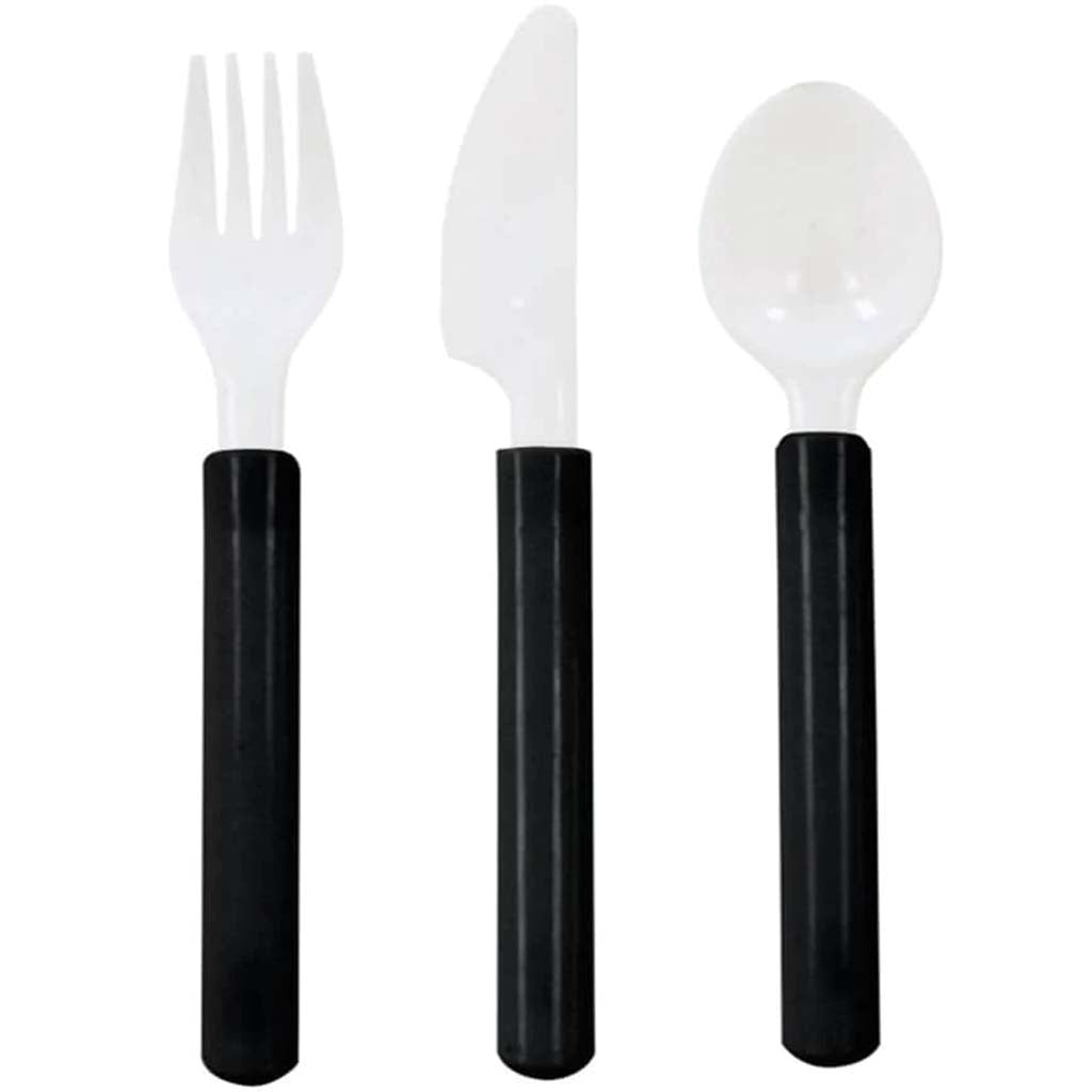 Cutlery Duo 24ct, Black Velvet 